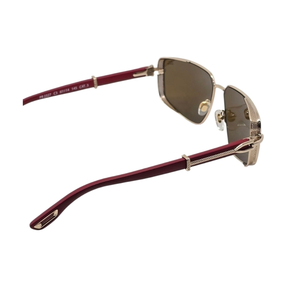 Porta Romana Gold and Brown Sunglasses